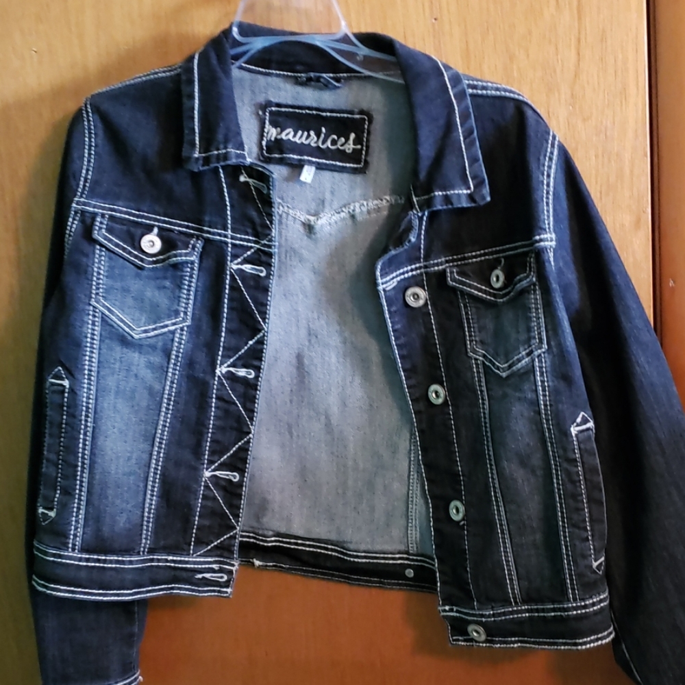 Maurices dark wash denim jacket